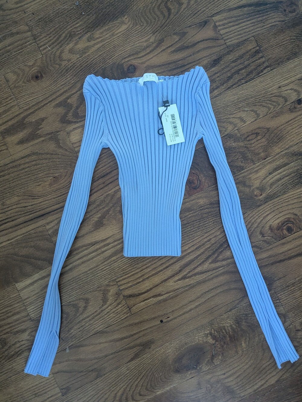 NWT periwinkle ribbed knit top